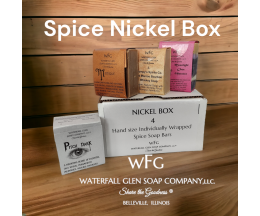 Spice Nickel Box - four 3 oz. individually wrapped, hand sized bar soaps