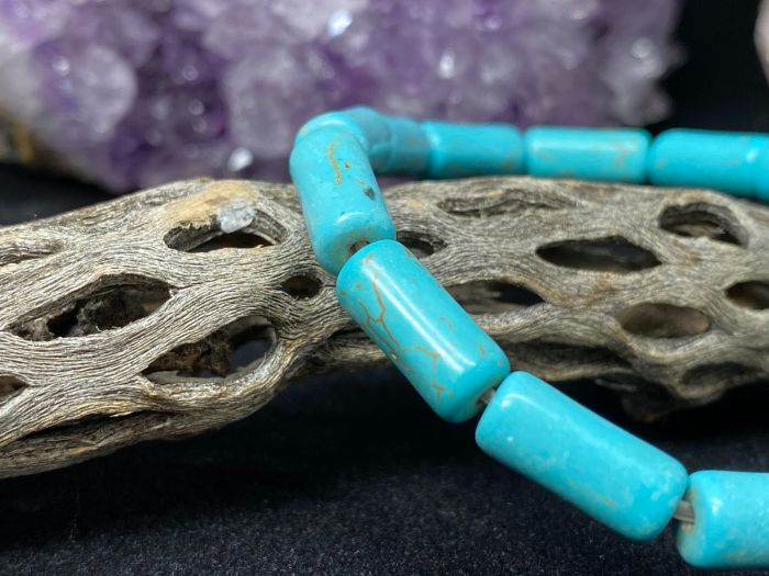 Blue howlite bracelet on sale